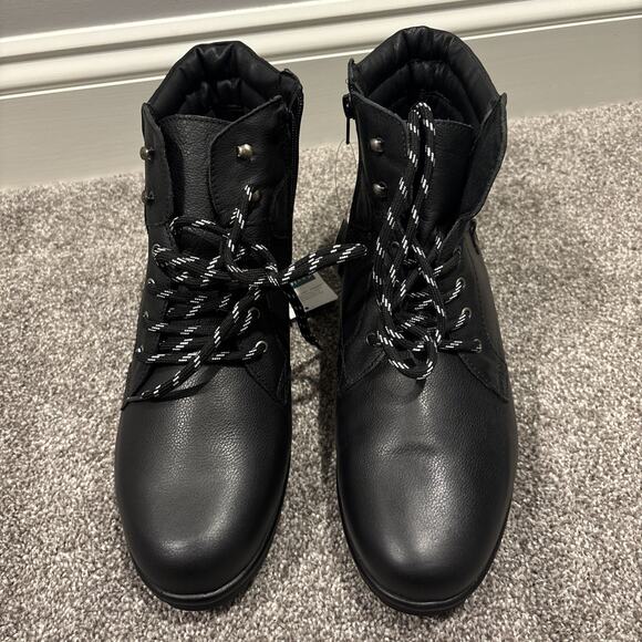 New David Tate Peak Boots Black Pebble US Women's 11W - Picture 4 of 9